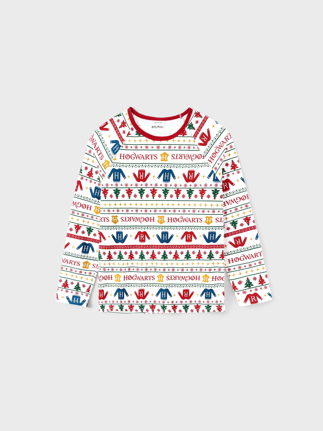 Conjuntos de Pijama de Algodão Orgânico Harry Potter para a Família, Ajustados, com Meias - Brancos