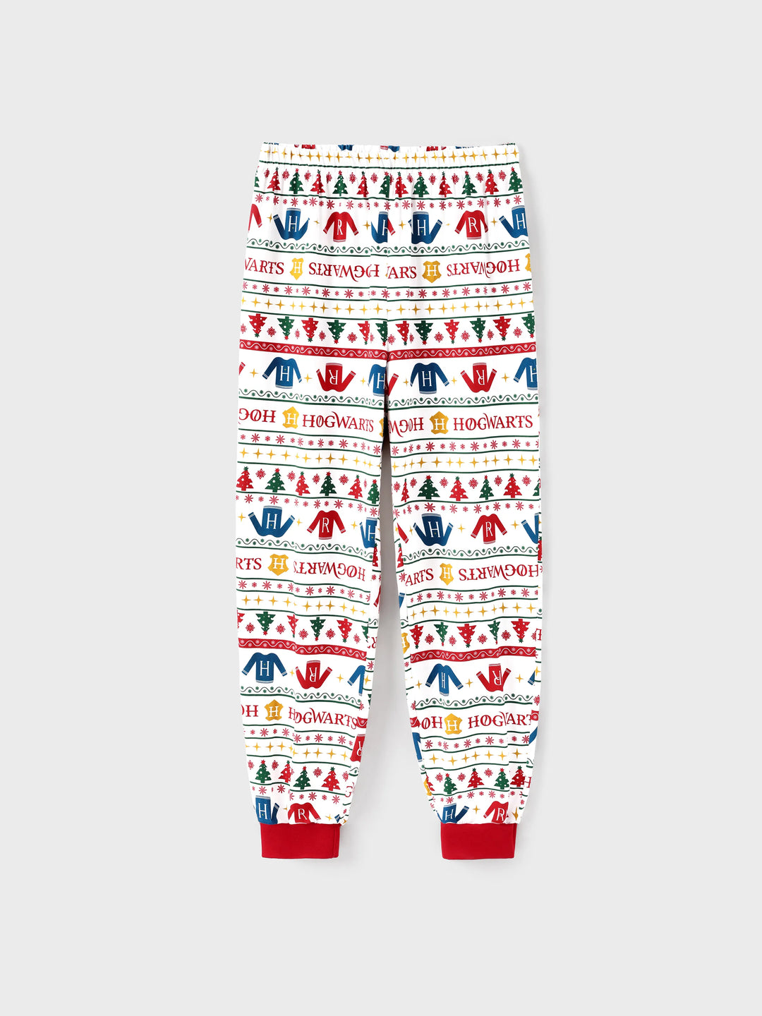 Conjuntos de Pijama de Algodão Orgânico Harry Potter para a Família, Ajustados, com Meias - Brancos