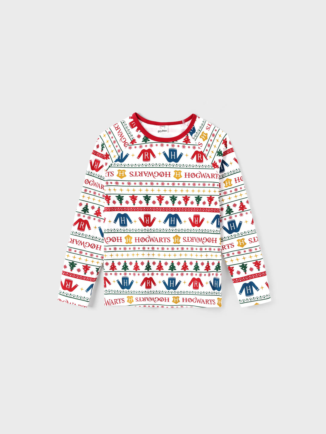 Conjuntos de Pijama de Algodão Orgânico Harry Potter para a Família, Ajustados, com Meias - Brancos