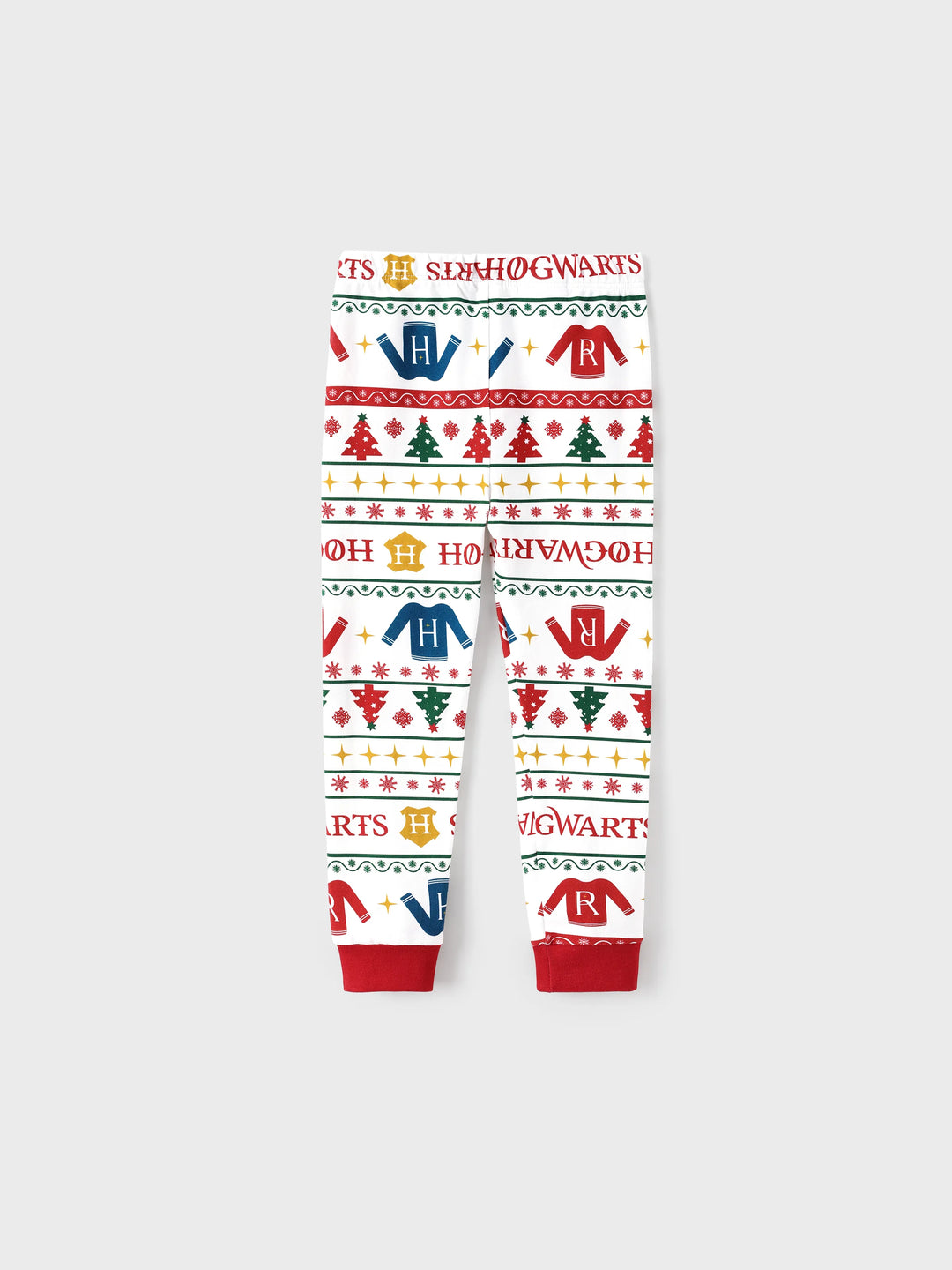 Conjuntos de Pijama de Algodão Orgânico Harry Potter para a Família, Ajustados, com Meias - Brancos