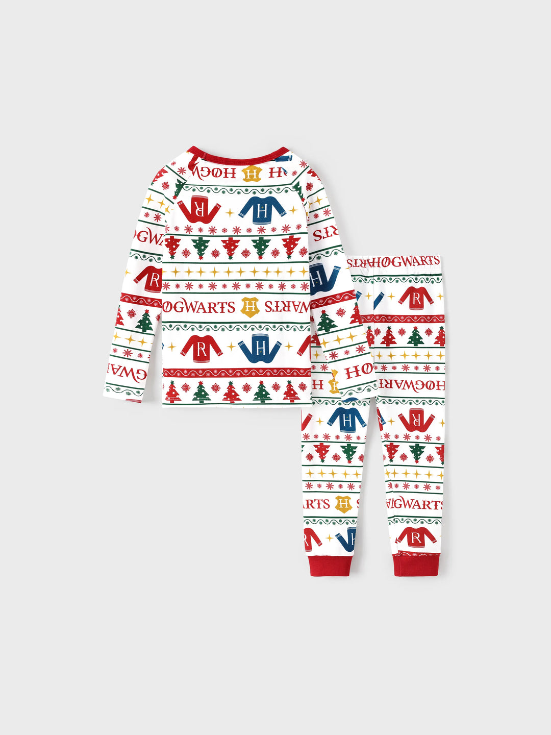 Conjuntos de Pijama de Algodão Orgânico Harry Potter para a Família, Ajustados, com Meias - Brancos