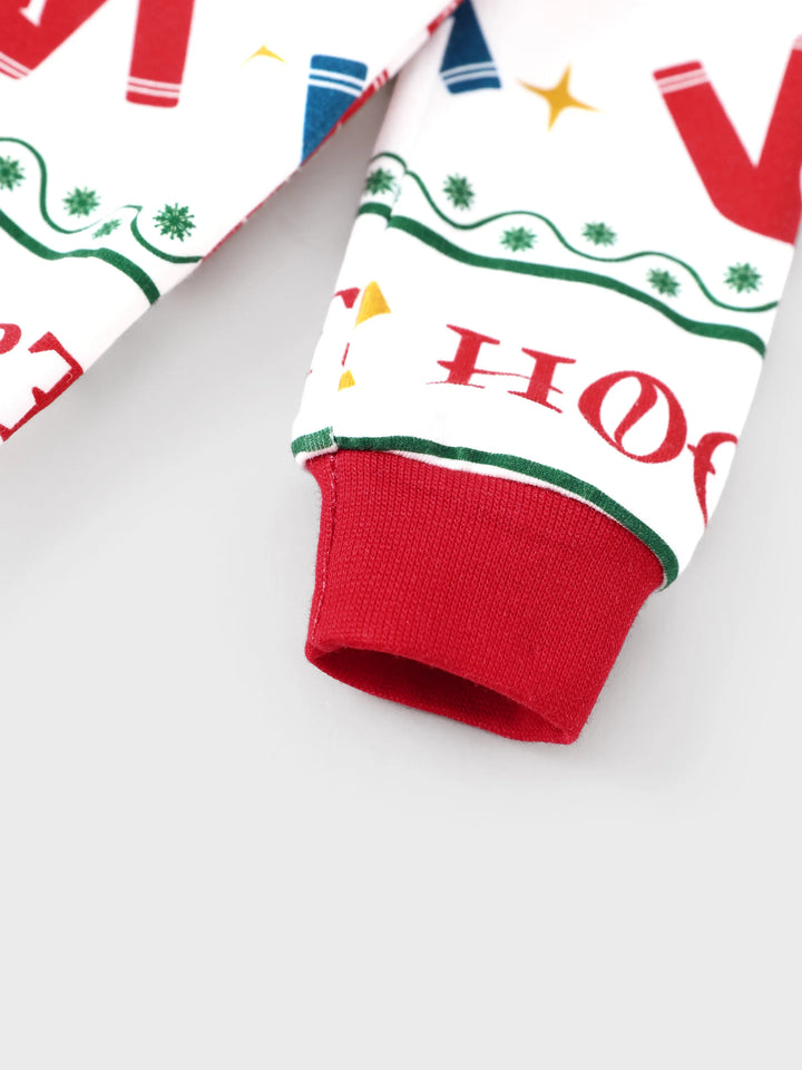 Conjuntos de Pijama de Algodão Orgânico Harry Potter para a Família, Ajustados, com Meias - Brancos