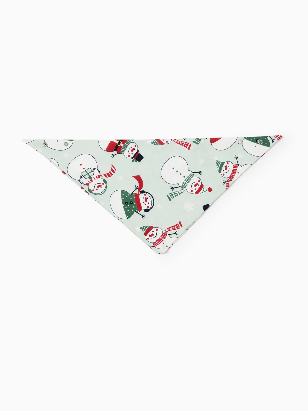 Conjunto de Pijamas de Natal em Família com Estampa de Boneco de Neve e Meias de Natal em Verde Menta