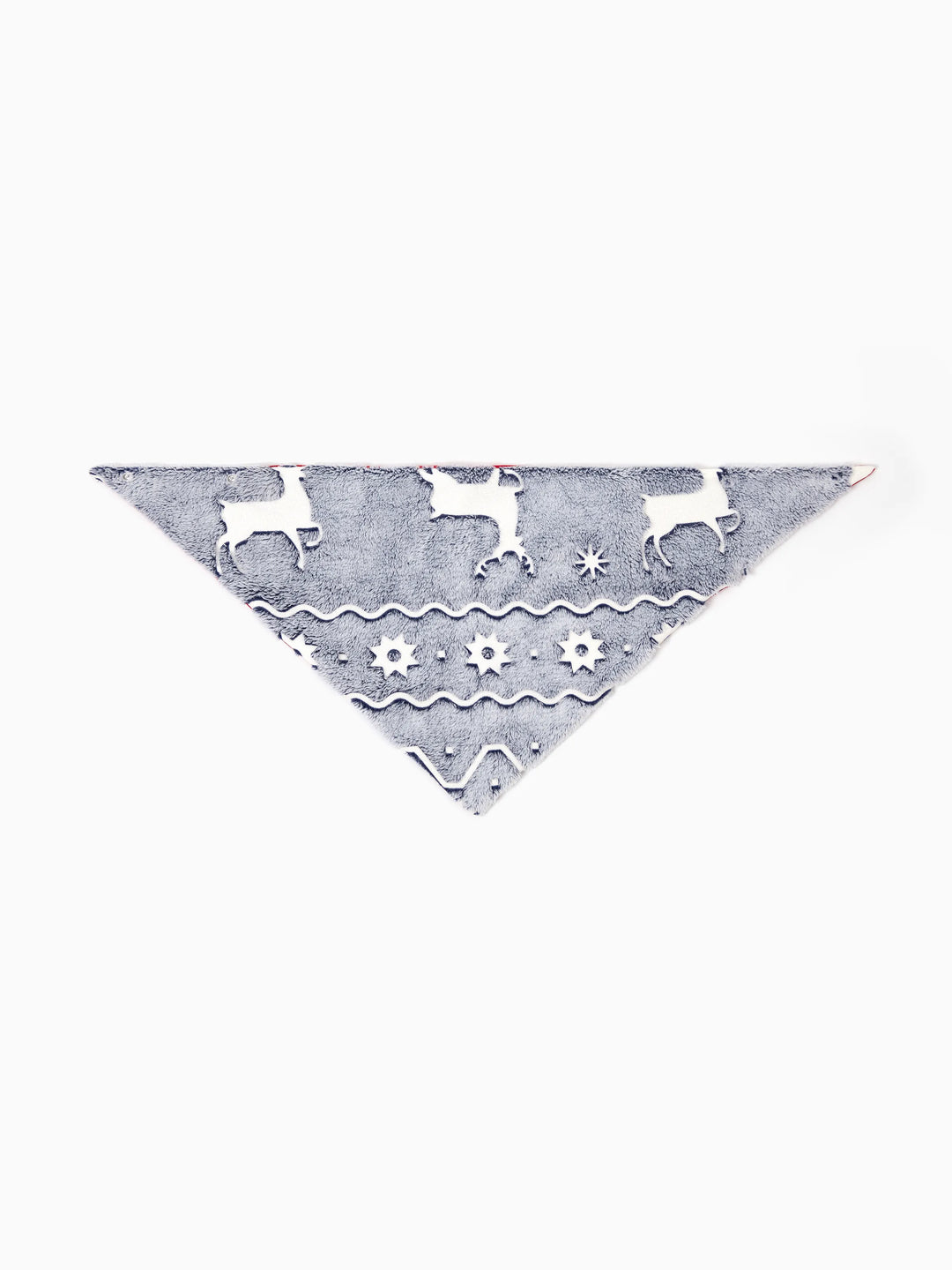 Conjunto de Pijamas em Família Combinados para o Natal com Estampado de Renas - Pijamas que Brilham no Escuro com Meias de Natal Brancas/Cinzentas