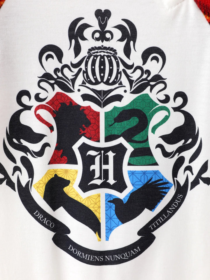 Conjunto de Pijamas em Fleeces para Famílias Harry Potter para o Natal com Meias de Natal Vermelhas