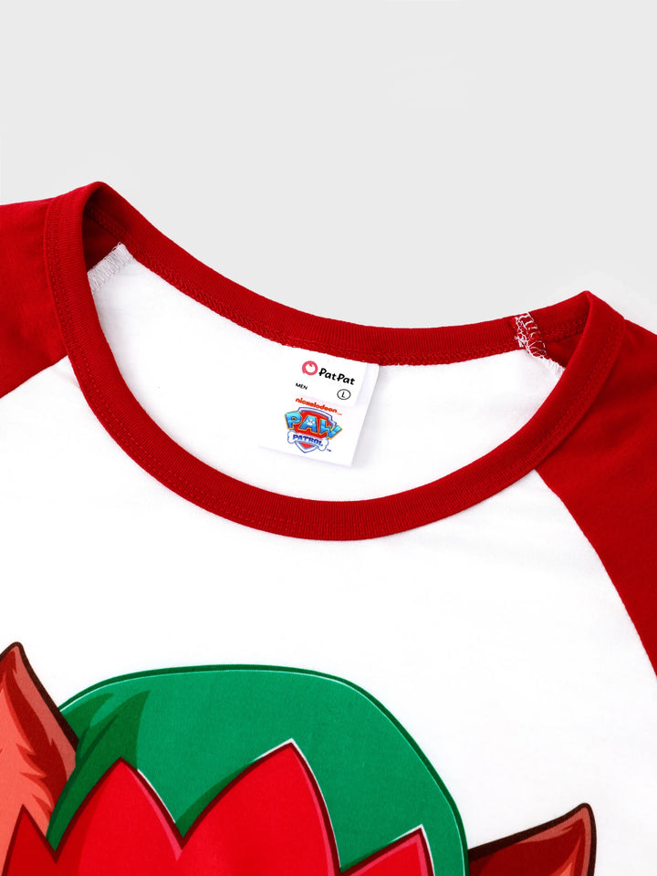 Conjunto de Pijamas de Fleece para a Família em Conjunto de Natal PAW Patrol com Meias de Natal Vermelhas
