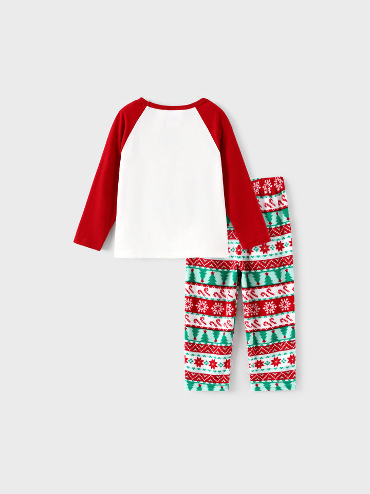 Conjunto de Pijamas de Fleece para a Família em Conjunto de Natal PAW Patrol com Meias de Natal Vermelhas