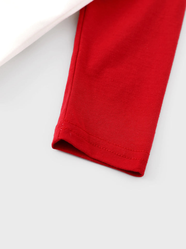 Conjunto de Pijamas de Fleece para a Família em Conjunto de Natal PAW Patrol com Meias de Natal Vermelhas