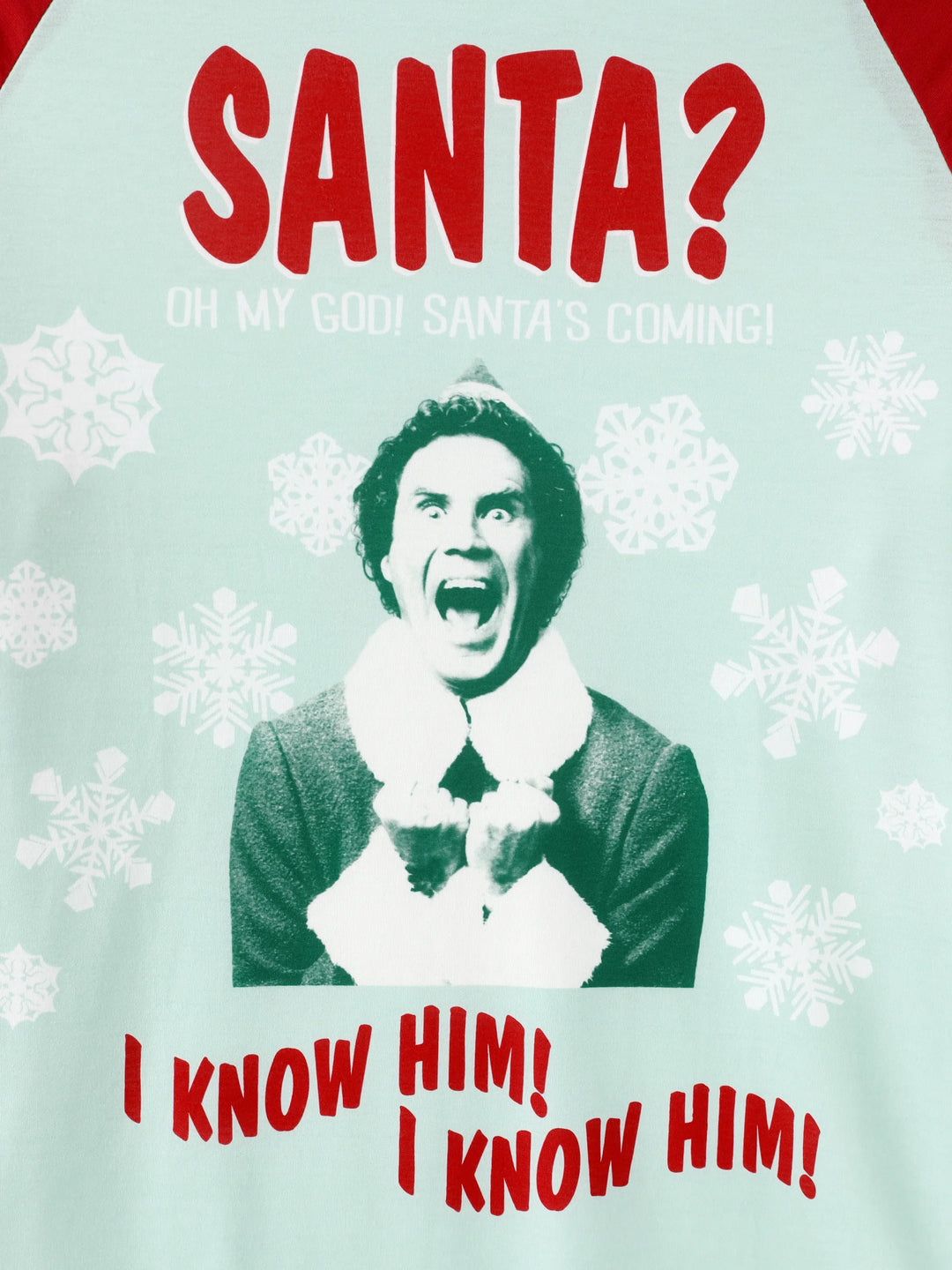 Conjunto de Pijamas de Fleece com Flocos de Neve para Família Combinar ELF com Meias de Natal Vermelhas