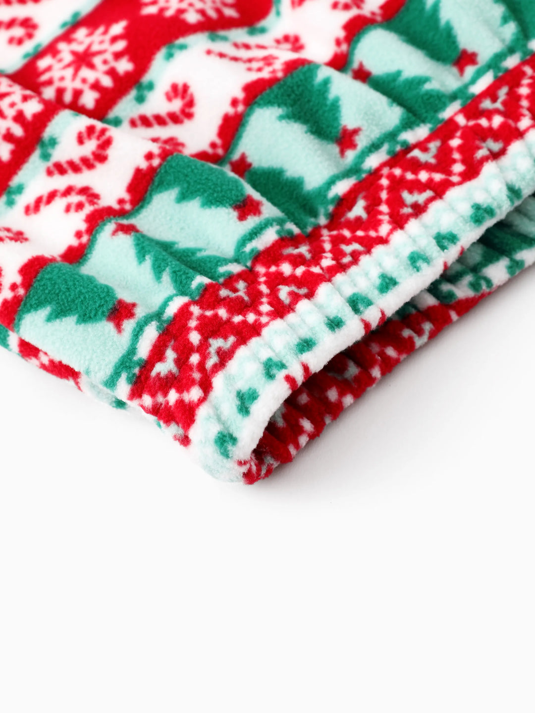 Conjunto de Pijamas de Fleece com Flocos de Neve para Família Combinar ELF com Meias de Natal Vermelhas