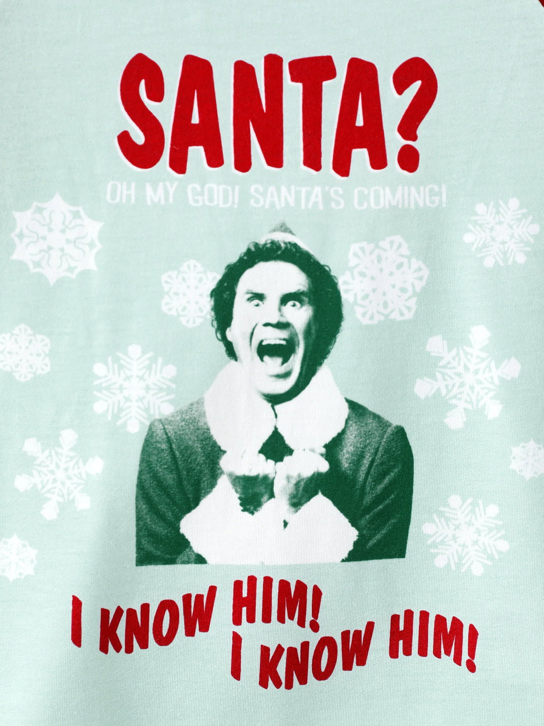 Conjunto de Pijamas de Fleece com Flocos de Neve para Família Combinar ELF com Meias de Natal Vermelhas