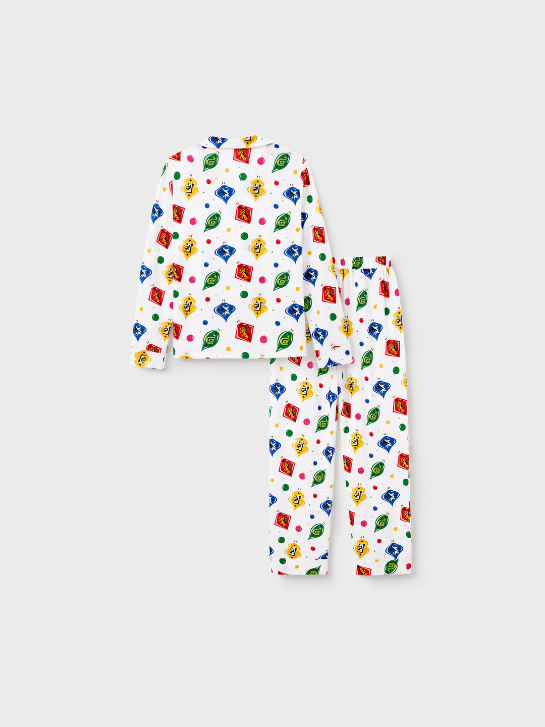 Conjunto de Pijamas de Natal para a Família com Camisetas de Harry Potter e Meias de Natal Brancas