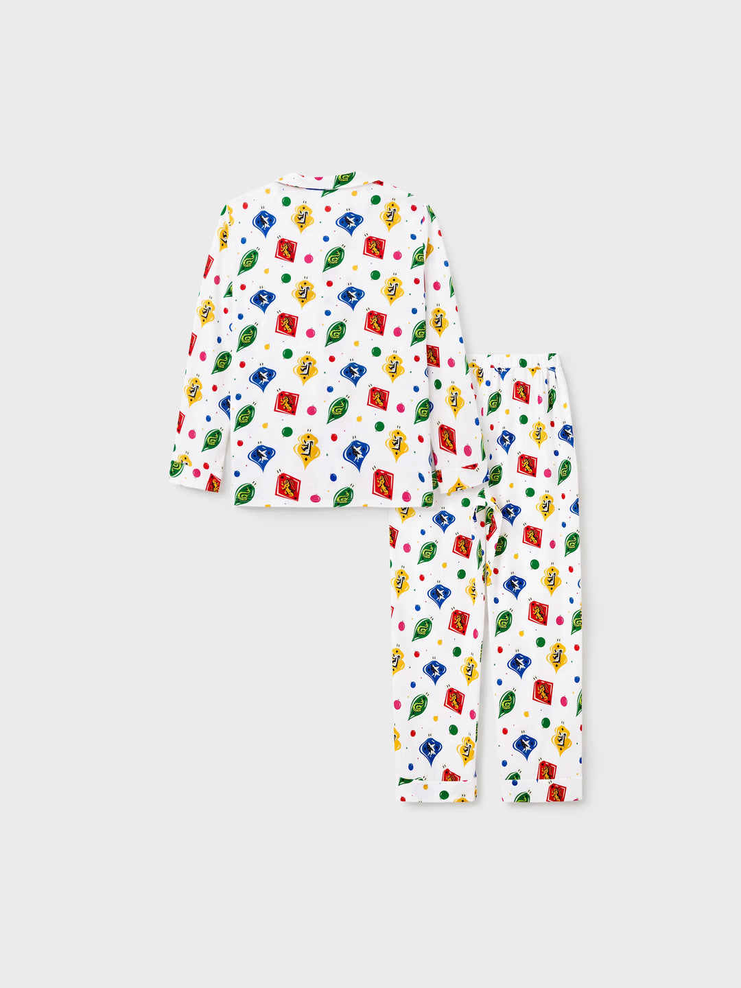 Conjunto de Pijamas de Natal para a Família com Camisetas de Harry Potter e Meias de Natal Brancas