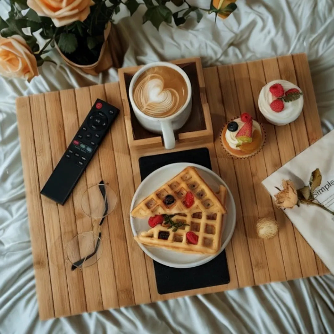 Bandeja de Apoio para Sofá de Bambu - Razu