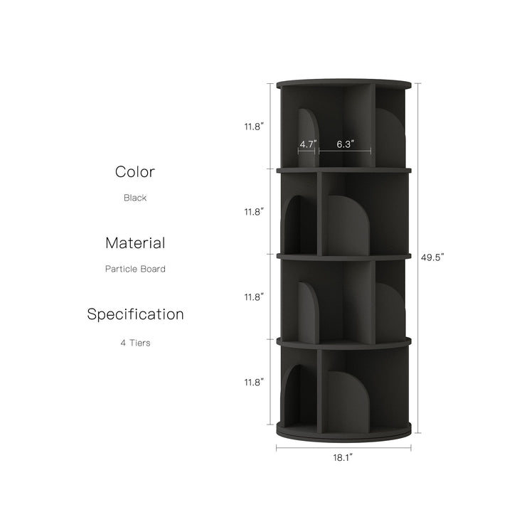 Estante Giratória Razu com Armazenamento Rotativo a 360 Graus
