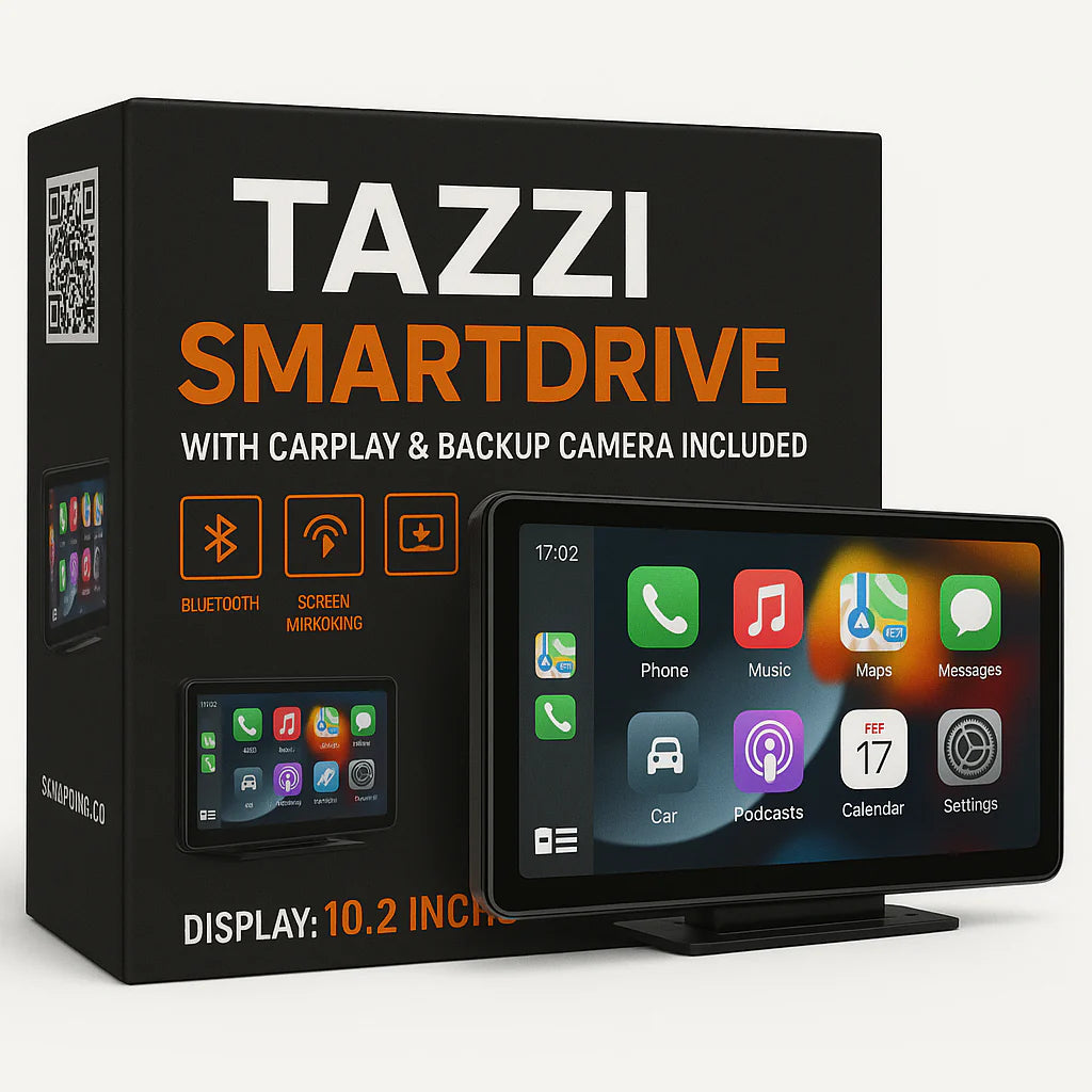 Tazzi SmartDrive 10.2” | Full Multimedia + Wireless CarPlay & Android Auto + Gift