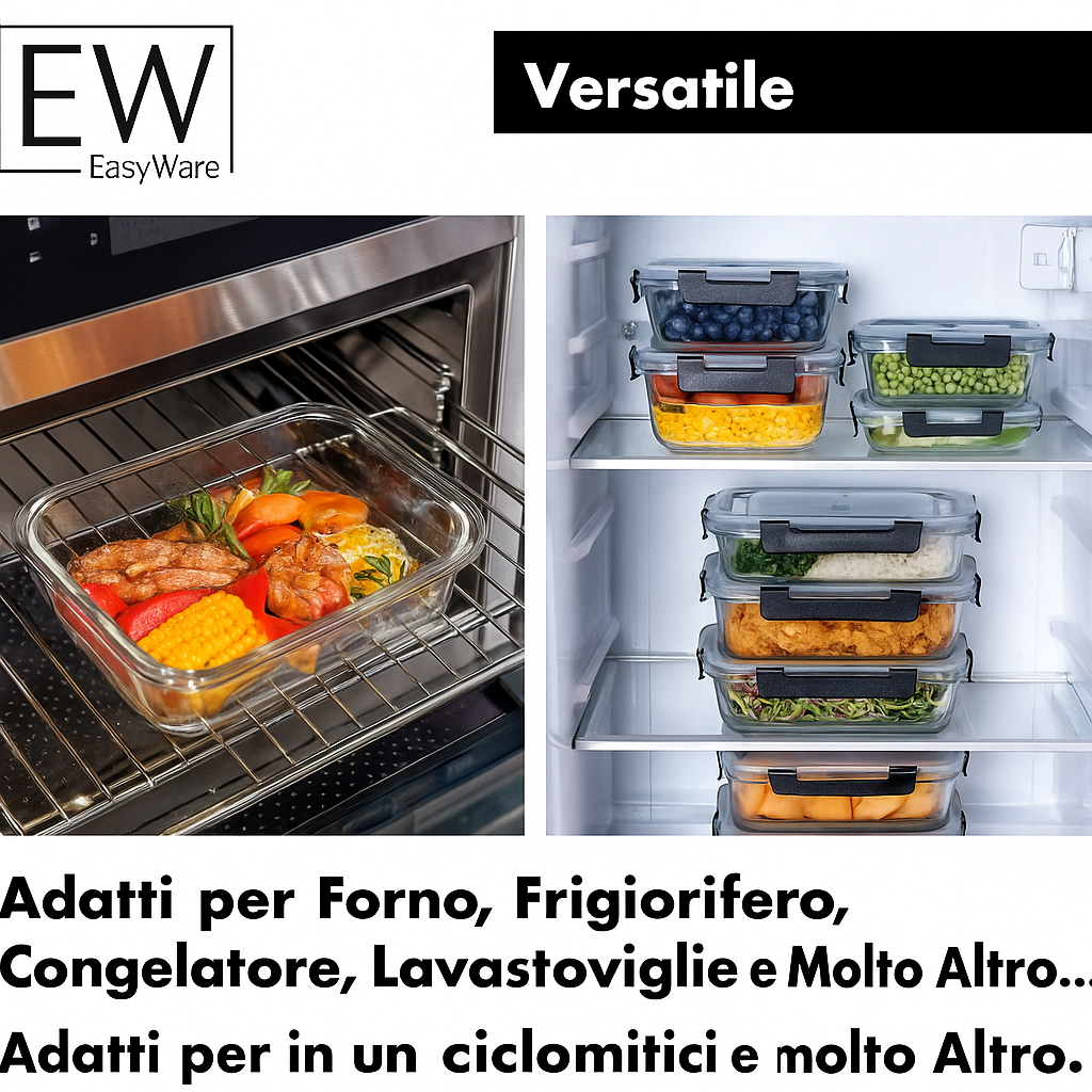 Kit per Barattoli di Vetro Ermetici