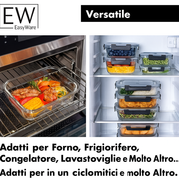 Kit per Barattoli di Vetro Ermetici