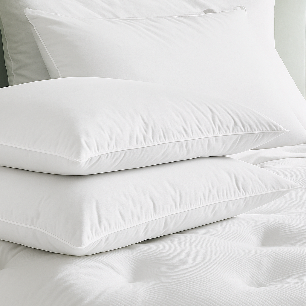 Kit de Almofadas Pluma de Ganso - Antialérgicas