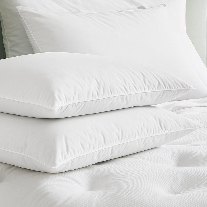 Kit de Almofadas Pluma de Ganso - Antialérgicas