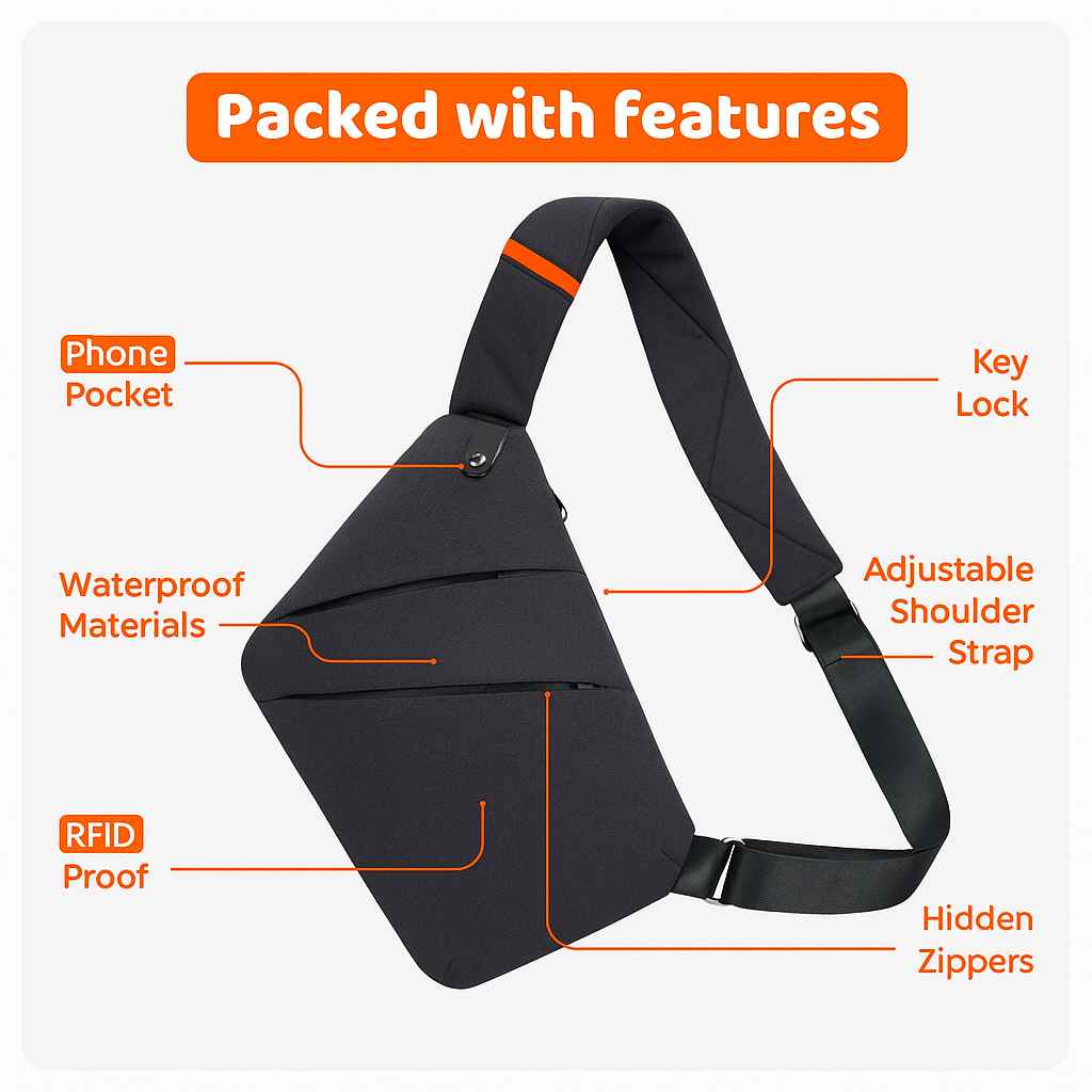 UrbanShieldBag™ – Tazzi Original (Gift Included)