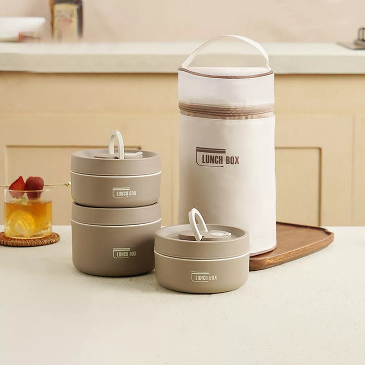 Kit de Potes Térmicos Lunch Box + BRINDES - Tazzi