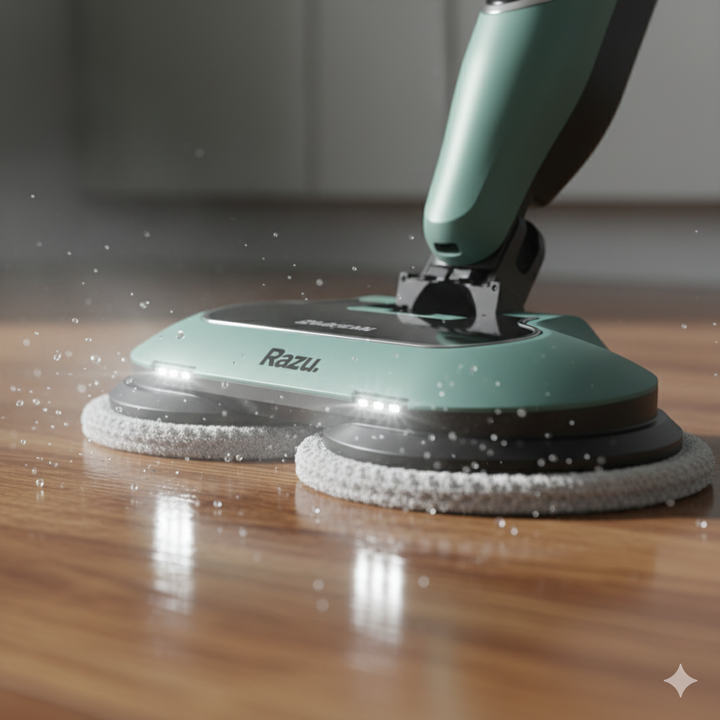Esfregona a Vapor 2 em 1 Limpeza Profunda e Higienização de Pisos Rígidos