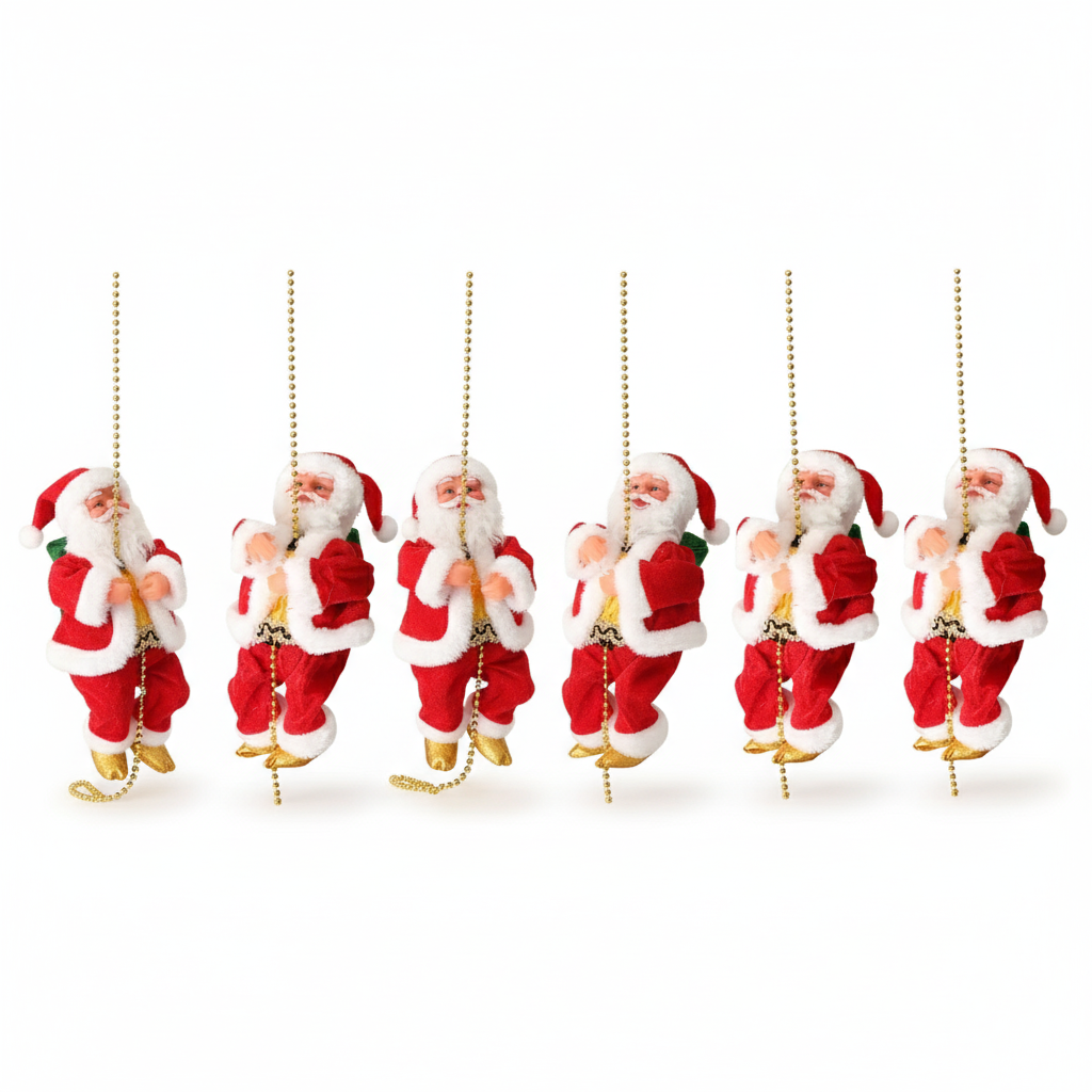 🎅 Boneco Pai Natal Sobe e Desce 🎅