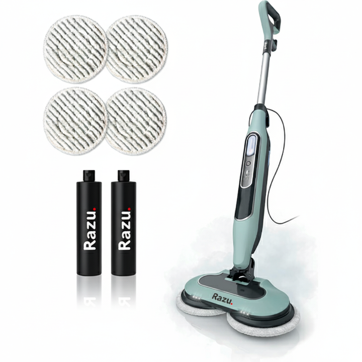 Esfregona a Vapor 2 em 1 Limpeza Profunda e Higienização de Pisos Rígidos