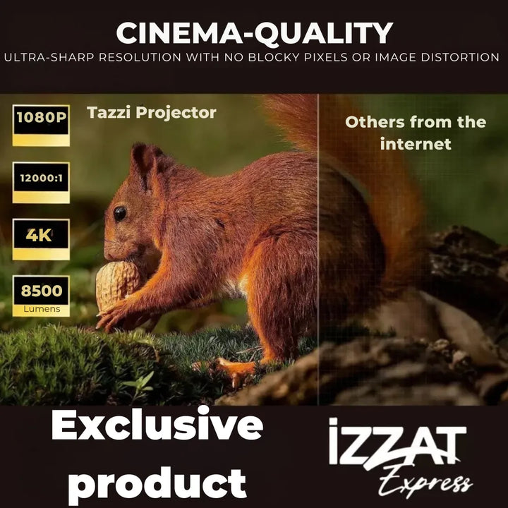 Projetor Portátil 4K Tazzi - ORIGINAL