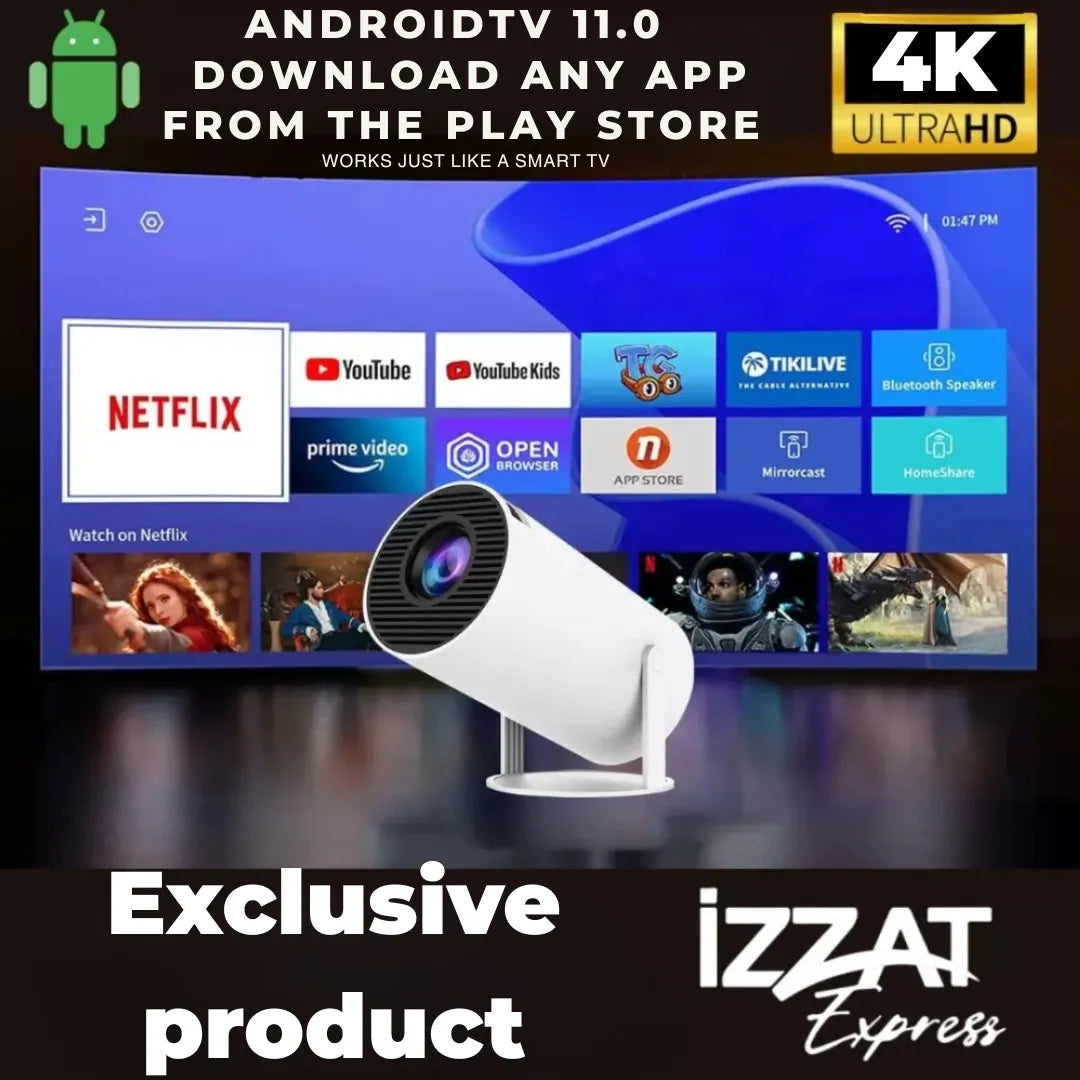 Projetor Portátil 4K Tazzi - ORIGINAL