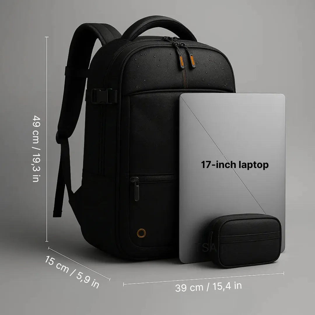 Vacuum Compression Backpack Tazzi® Original + Gifts Travel Essentials