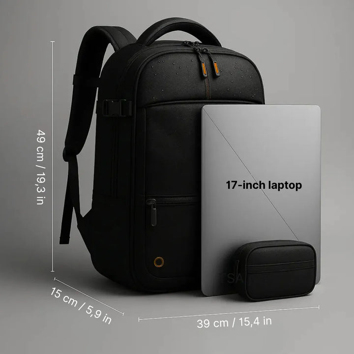 Vacuum Compression Backpack Tazzi® Original + Gifts Travel Essentials