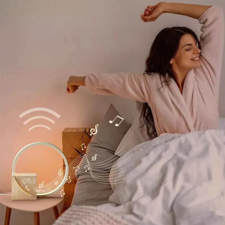 Luminária com Relógio Digital Premium - Tazzi