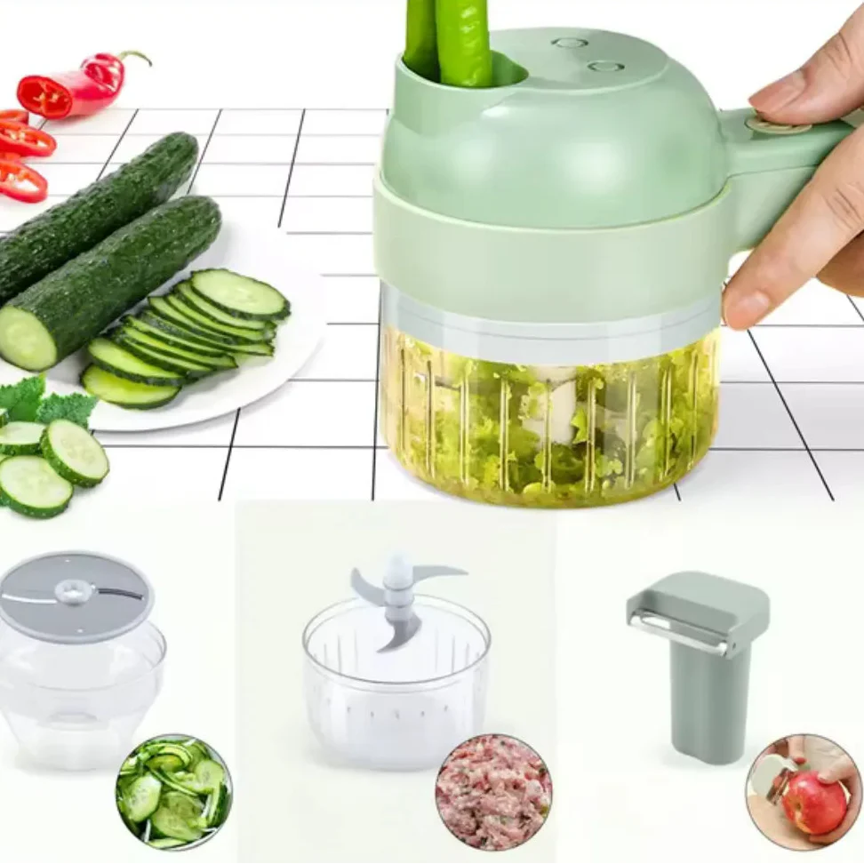 Triturador multifuncional 4 em 1 Tazzi + Brinde Escova de limpeza