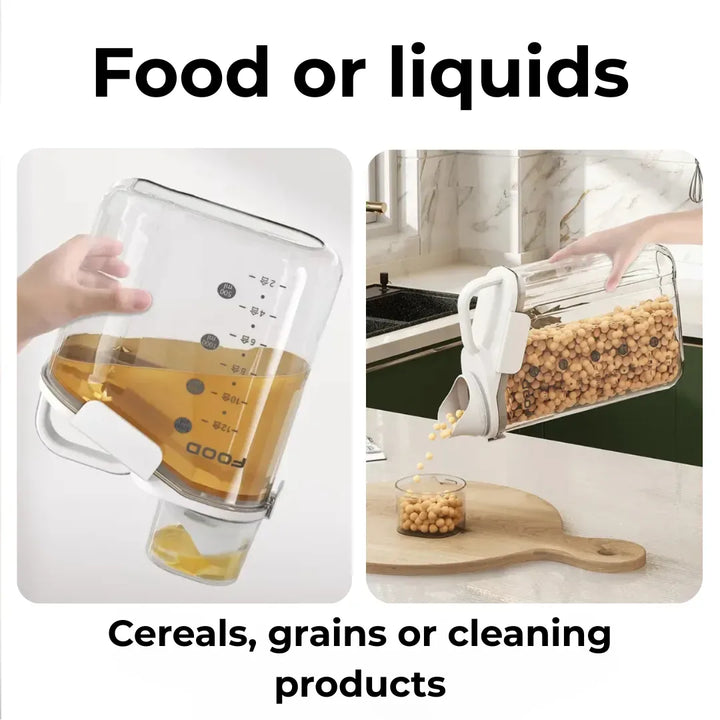 Kit Pote Hermético Multifuncional Copo Medidor - Tazzi