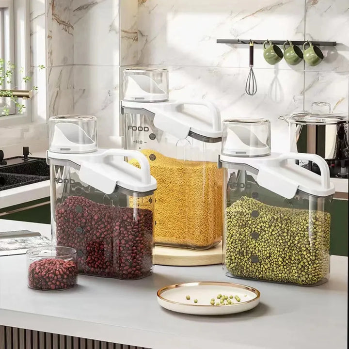 Kit Pote Premium Hermético Copo Medidor - Tazzi