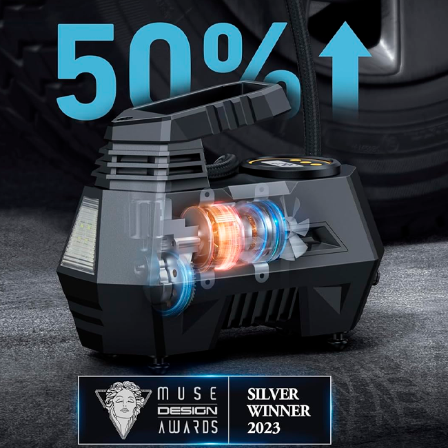 Bomba de ar portátil de compressor de ar para pneus de carro