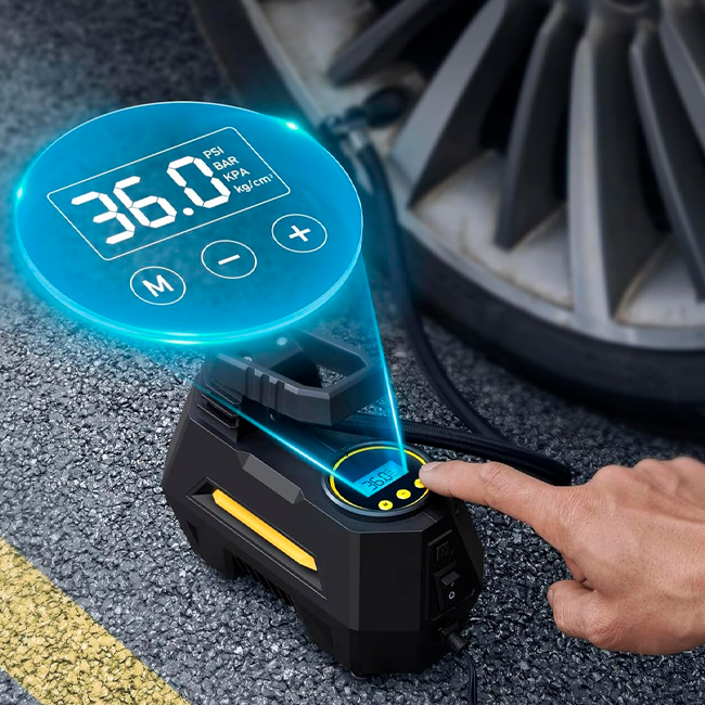 Bomba de ar portátil de compressor de ar para pneus de carro