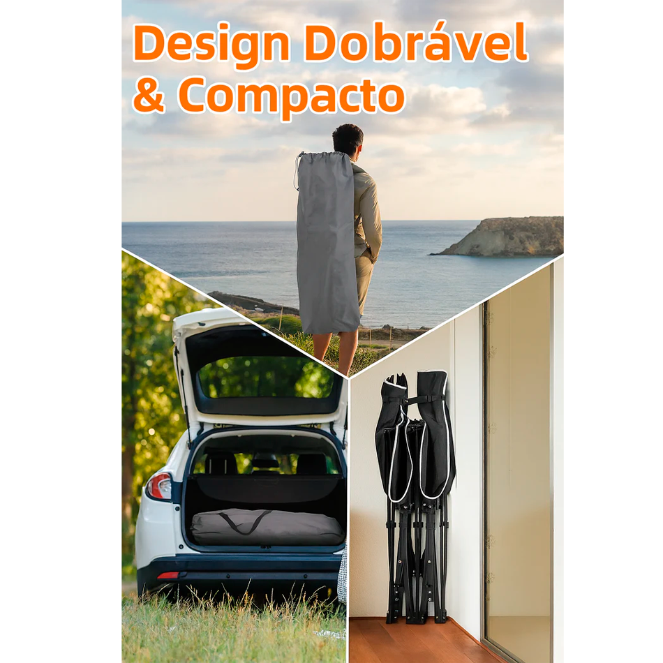 Cama Dobrável Premium com Colchão Amovível