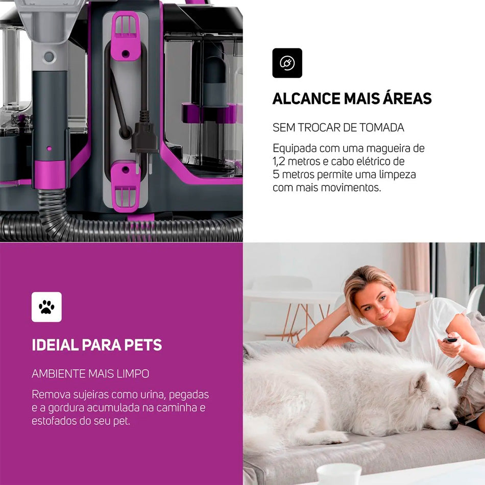 Razu CleanPro Extractor – Extratora Portátil de Estofos & Carpetes