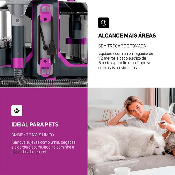 Razu CleanPro Extractor – Extratora Portátil de Estofos & Carpetes