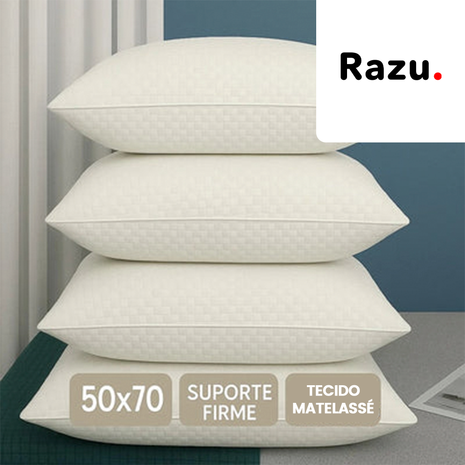 Kit de Almofadas Pluma de Ganso - Antialérgicas