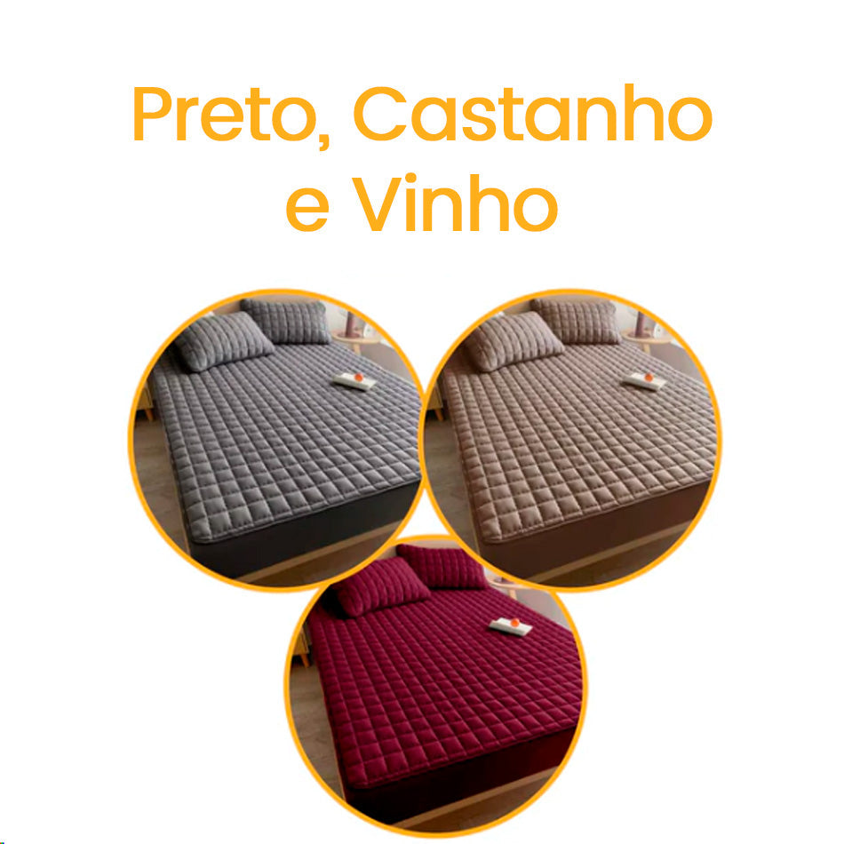 Conjunto de Lençóis Impermeável Premium (Capa + 2 Fronhas)
