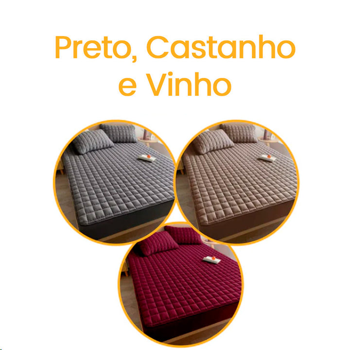 Conjunto de Lençóis Impermeável Premium (Capa + 2 Fronhas)