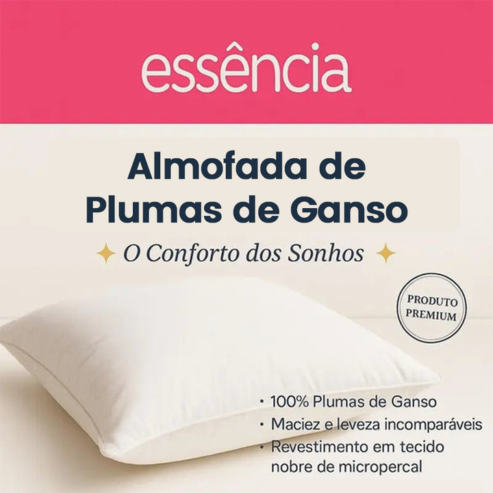 Kit de Almofadas Pluma de Ganso - Antialérgicas