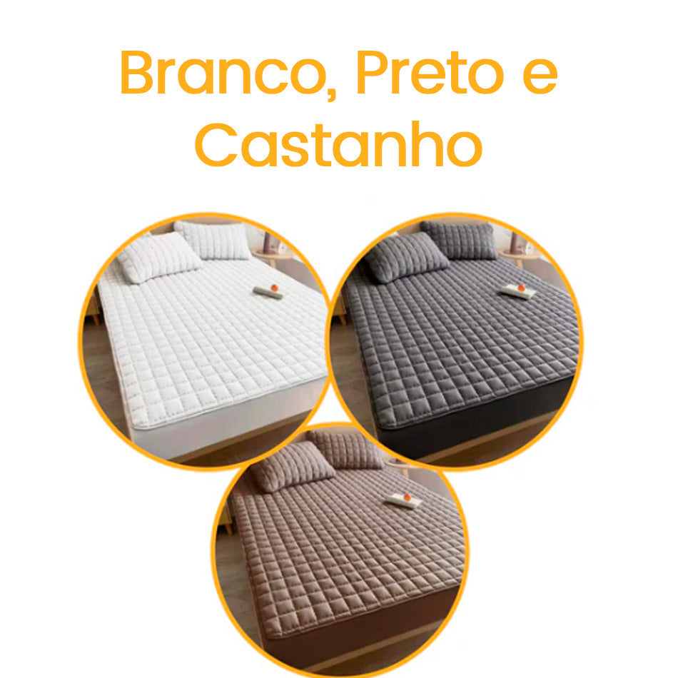 Conjunto de Lençóis Impermeável Premium (Capa + 2 Fronhas)