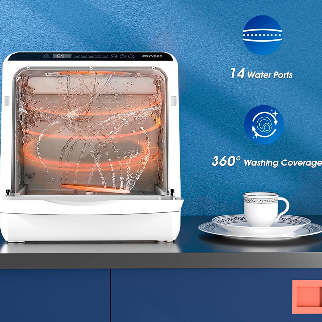 Máquina de lavar loiça de bancada portátil 5 litros
