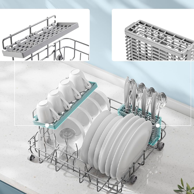 Máquina de lavar loiça de bancada portátil 5 litros
