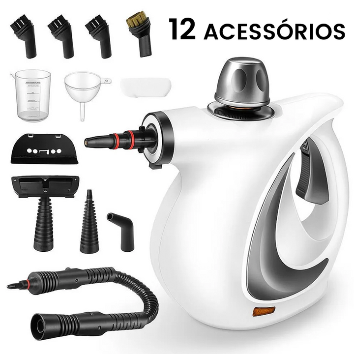 Limpador a Vapor Portátil 10 Em 1 Multifunções